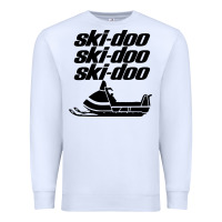 White vintage ski doo Premium Sweatshirt - StudioElite