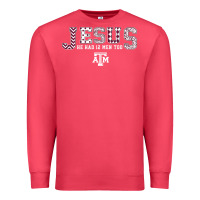 Cardinal Texas A&m Aggies Jesus - Had 12 Men - Patterned Premium Sweatshirt - PixelFlow