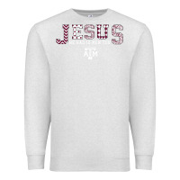 Oatmeal Heather Texas A&m Aggies Jesus - Had 12 Men - Patterned Premium Sweatshirt - PixelFlow