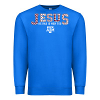 True Royal Texas A&m Aggies Jesus - Had 12 Men - Patterned Premium Sweatshirt - PixelFlow