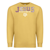 Antique Gold Texas A&m Aggies Jesus - Had 12 Men - Patterned Premium Sweatshirt - PixelFlow
