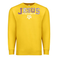 Lemon Texas A&m Aggies Jesus - Had 12 Men - Patterned Premium Sweatshirt - PixelFlow