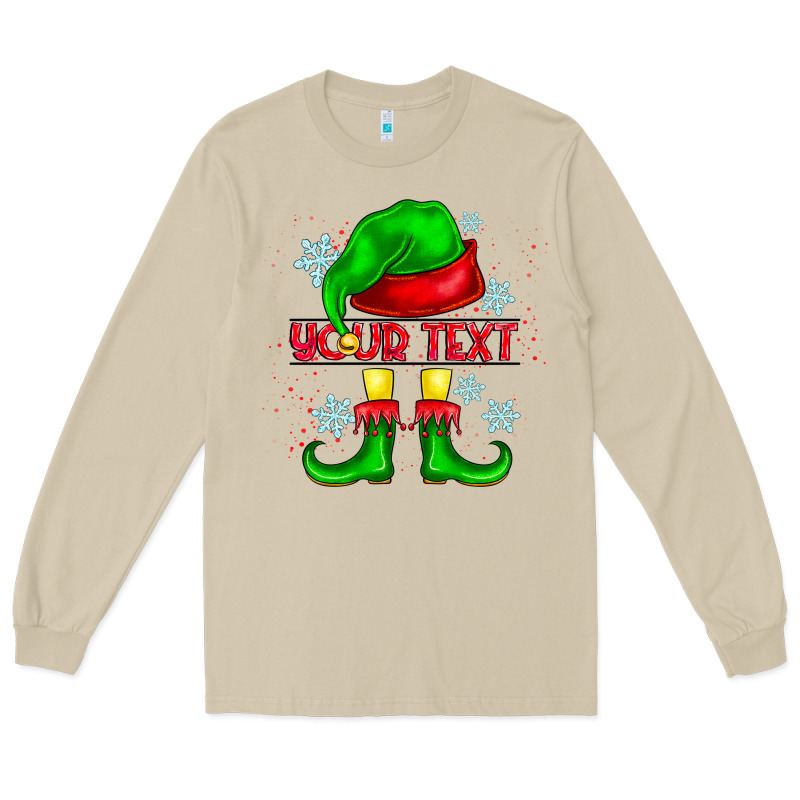 Elf Your Text Long Sleeve Tee by CowhideDigitalArt | Teevron
