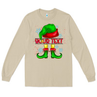 Mushroom Elf Your Text Long Sleeve Tee - CowhideDigitalArt