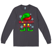 Smoke Elf Your Text Long Sleeve Tee - CowhideDigitalArt