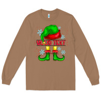 Toasted Coconut Elf Your Text Long Sleeve Tee - CowhideDigitalArt