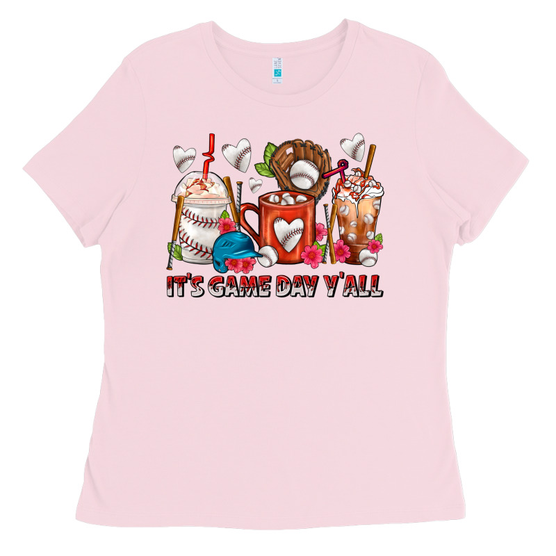 It's Game Day Y'all Baseball Coffee Cups Ladies Tee by FaDigitalArtStudio | Teevron
