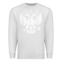 Oatmeal Heather russian double headed eagle for a russia fan gift t shirt Premium Sweatshirt - PixelFlow