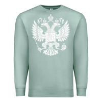 Seafoam russian double headed eagle for a russia fan gift t shirt Premium Sweatshirt - PixelFlow