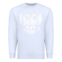 White russian double headed eagle for a russia fan gift t shirt Premium Sweatshirt - PixelFlow