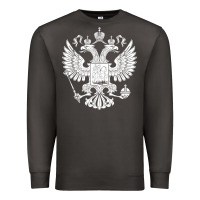 Smoke russian double headed eagle for a russia fan gift t shirt Premium Sweatshirt - PixelFlow