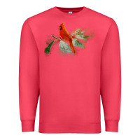 Cardinal wild red cardinal bird long sleeve Premium Sweatshirt - PixelFlow