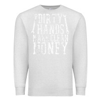 Oatmeal Heather dirty hands make clean money t shirt wrench mechanic gift Premium Sweatshirt - PixelFlow