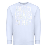 White dirty hands make clean money t shirt wrench mechanic gift Premium Sweatshirt - PixelFlow