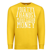 Lemon dirty hands make clean money t shirt wrench mechanic gift Premium Sweatshirt - PixelFlow