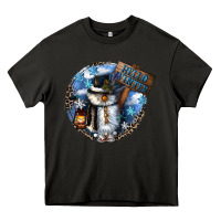 Asphalt hello winter Heavy Core Tee - CowGirlArtShop