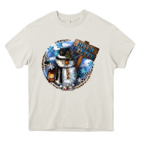 Cream hello winter Heavy Core Tee - CowGirlArtShop