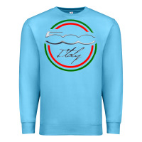 Ocean Blue fiat 500   italy Premium Sweatshirt - PixelFlow