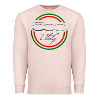 Pale Pink fiat 500   italy Premium Sweatshirt - PixelFlow