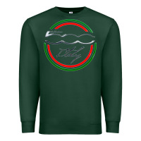 Sports Green fiat 500   italy Premium Sweatshirt - PixelFlow