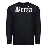 Black womens bruja old english chola witchy v neck t shirt Premium Sweatshirt - PixelFlow