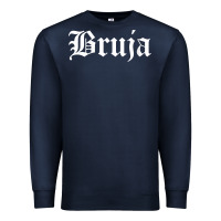 Navy womens bruja old english chola witchy v neck t shirt Premium Sweatshirt - PixelFlow