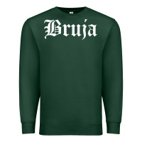Sports Green womens bruja old english chola witchy v neck t shirt Premium Sweatshirt - PixelFlow