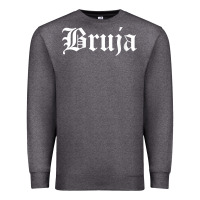Charcoal Heather womens bruja old english chola witchy v neck t shirt Premium Sweatshirt - PixelFlow