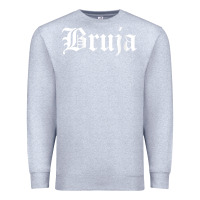 Heather Grey womens bruja old english chola witchy v neck t shirt Premium Sweatshirt - PixelFlow