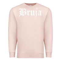 Pale Pink womens bruja old english chola witchy v neck t shirt Premium Sweatshirt - PixelFlow
