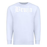White womens bruja old english chola witchy v neck t shirt Premium Sweatshirt - PixelFlow