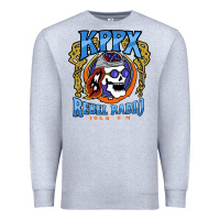 Heather Grey Kppx Rebel Radio Premium Sweatshirt - PixelFlow