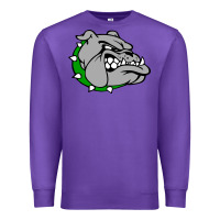 Purple ashville high school, ashville bulldogs Premium Sweatshirt - PixelFlow