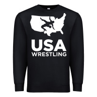 Black usa power united states Premium Sweatshirt - PixelFlow
