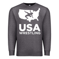 Charcoal Heather usa power united states Premium Sweatshirt - PixelFlow