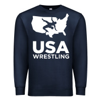 Navy usa power united states Premium Sweatshirt - PixelFlow