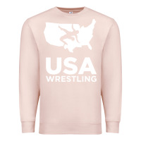 Pale Pink usa power united states Premium Sweatshirt - PixelFlow