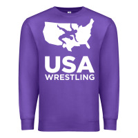 Purple usa power united states Premium Sweatshirt - PixelFlow
