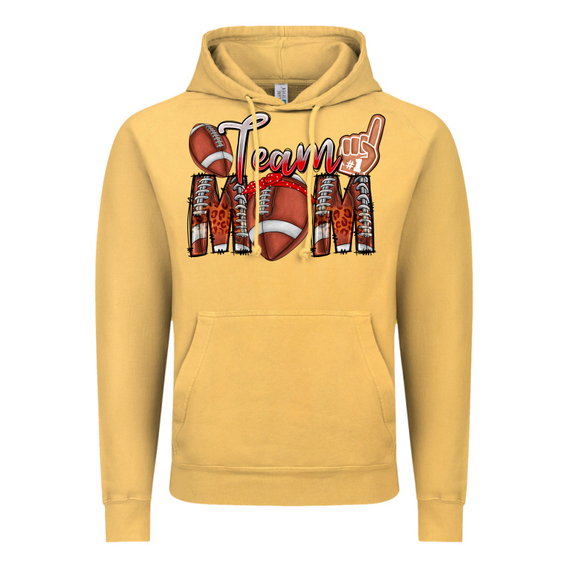 Team Mom Vintage Hoodie by CowhideDigitalArt | Teevron