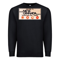 Black welcome to new granada! Premium Sweatshirt - PixelFlow