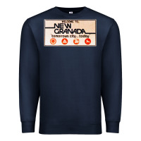 Navy welcome to new granada! Premium Sweatshirt - PixelFlow