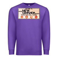 Purple welcome to new granada! Premium Sweatshirt - PixelFlow