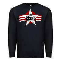 Black Old Rock 1976 Clash Premium Sweatshirt - PixelFlow