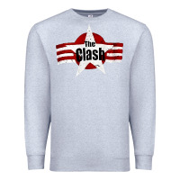 Heather Grey Old Rock 1976 Clash Premium Sweatshirt - PixelFlow