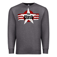 Charcoal Heather Old Rock 1976 Clash Premium Sweatshirt - PixelFlow