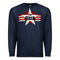 Navy Old Rock 1976 Clash Premium Sweatshirt - PixelFlow