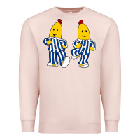 Pale Pink bananas double Premium Sweatshirt - PixelFlow