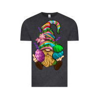Vintage Black Easter Holding Eggs Gnome Vintage Tee - BundleAndBundleShop