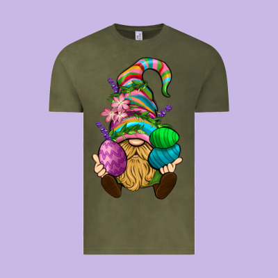 Easter Holding Eggs Gnome Vintage Tee Designed By Bundleandbundleshop