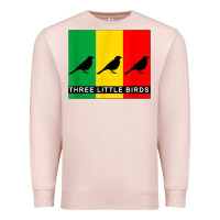 Pale Pink THREE LITTLE BIRDS Premium Sweatshirt - PixelFlow